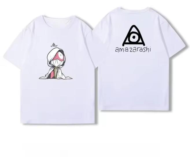 

Japanese Rock Band Amazarashi Shortsleeved Tshirts for Unisex and Women Summer New Simple Loose Cotton Half Sleeve Tide 4XL