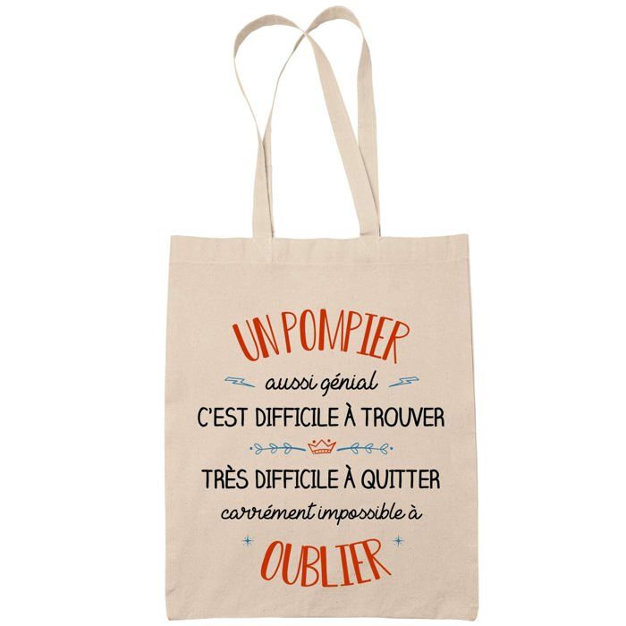 Tote bag - PLANETEE - « Un Policier Aussi Génial » - Coton Fairtrade - Imprimé en France - Grande contenance