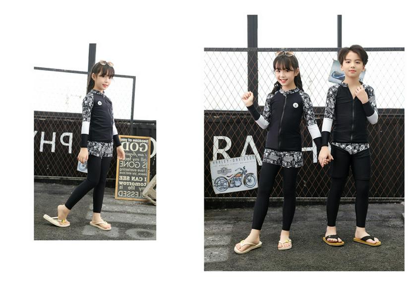 Parent-Child Quick-Dry UV Protection Snorkeling Swimsuit - Long Sleeve & Pants