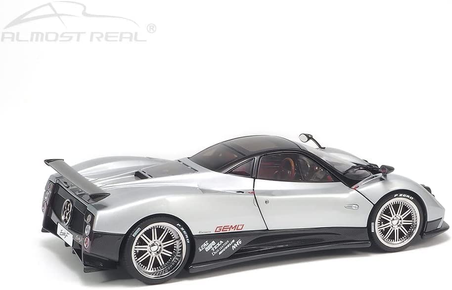 Almost Real Pagani Zonda F 2005 Grigio Mercurio Skala Komplett Støpt Metallbil - - 1/18 (850401001)
