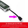 Fan Converter Cable 3pin To 4pin 6pin Adapter Fan Controller Adapter Cable Fan 3pin Fan Cable