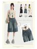 Women's High-Waist Loose Wide-Leg Cropped Jeans - Summer 2025 Slimming Straight Fit