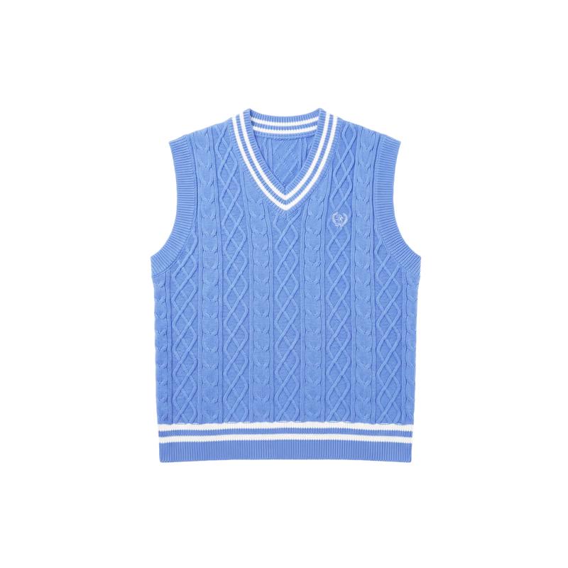 DEESHA Girls' V-Neck Cable Knit Sweater Vest