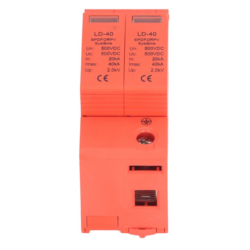 PV Surge Protection Device Photovoltaic Circuit Breaker Protector 2P 20‑40KA DC 500V