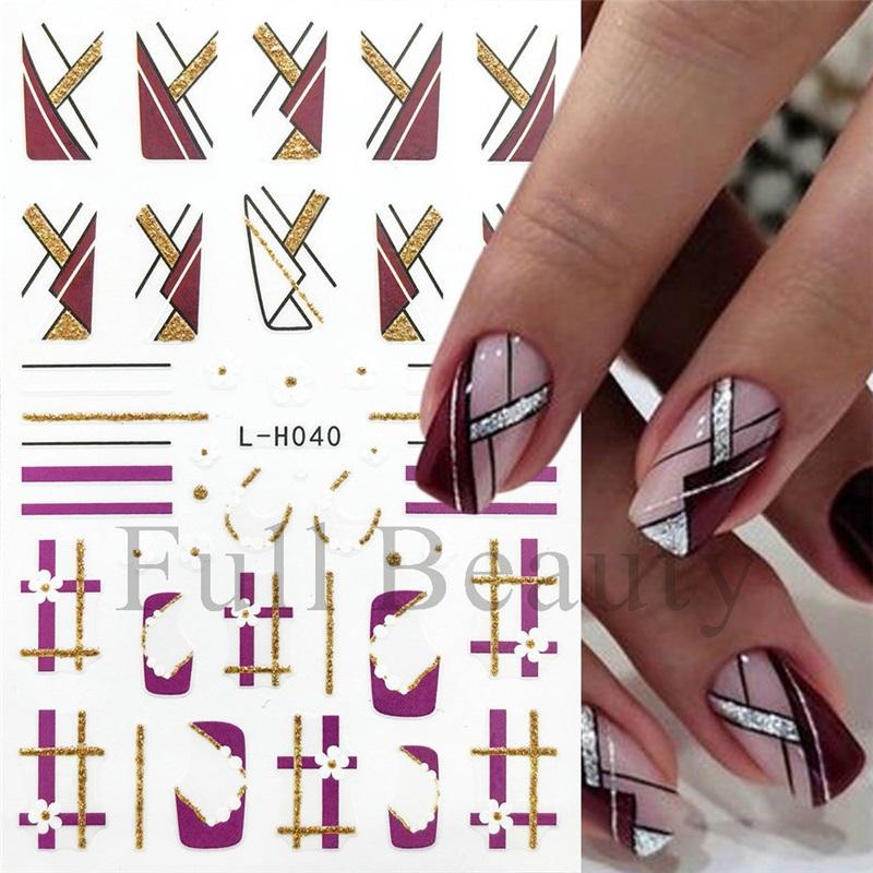 New nail art stickers ins Halloween cute flowers ghost mirror ghost bat adhesive nail stickers