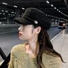 Boina feminina versão coreana chapéu da moda outono e inverno chapéu octogonal feminino moda retrô britânica boné versátil de celebridade da internet