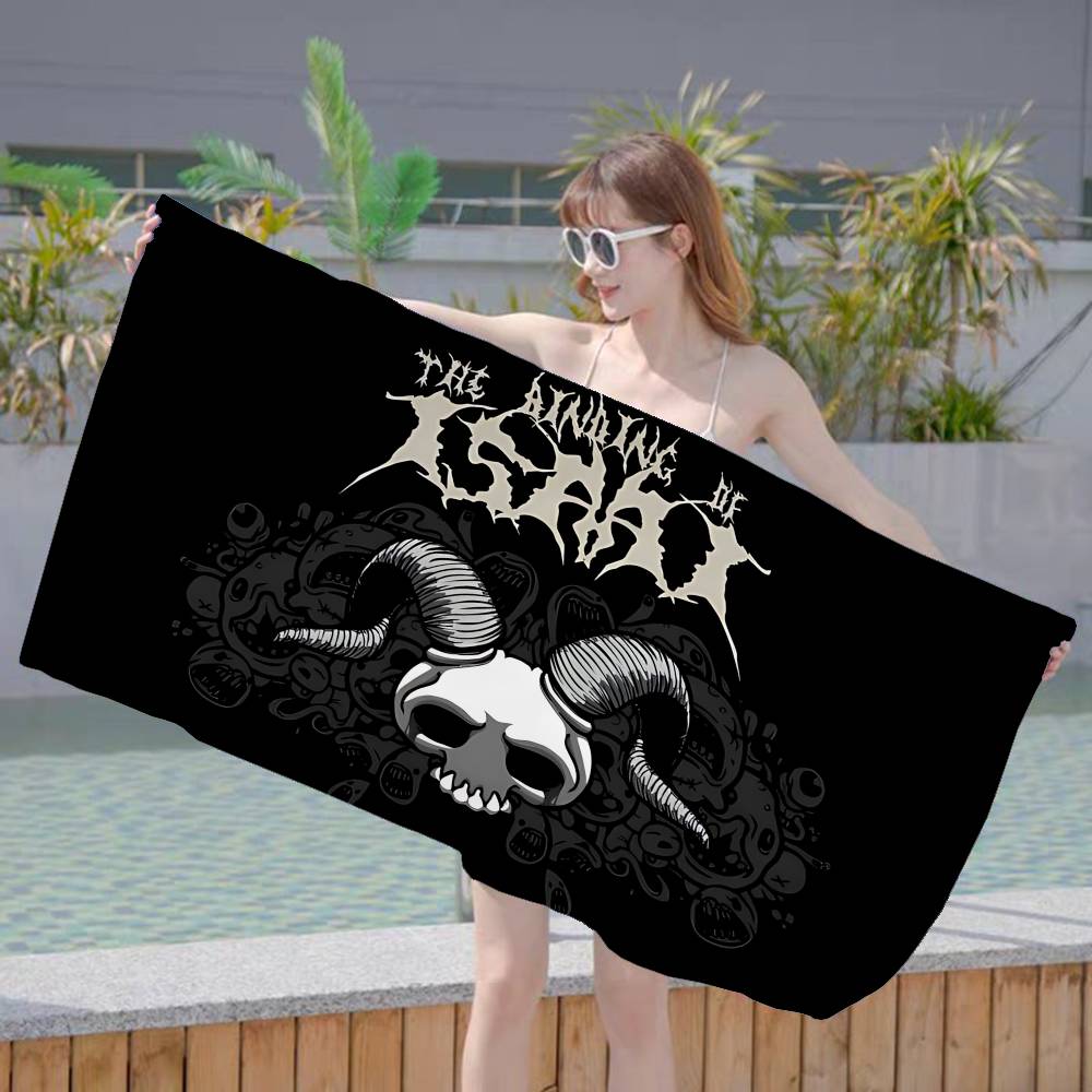 Action Game The Binding Of Isaac Microfiber Printed Beach Towel Mountain Climbing Beach Swimming Running Absorbent Soft Towel
