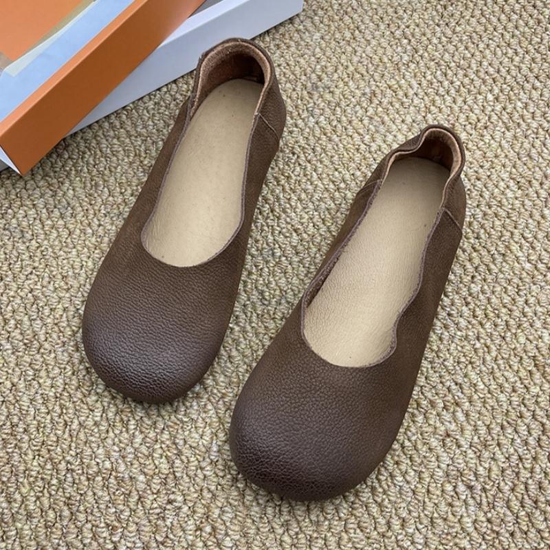 

Мода 2025 Модные балетки Женские с квадратным носком Винтажные балетки Мягкие лоферы Удобные кожаные балетки для женщин Туфли для платья Мухер 36