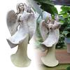 Angel Statue Vintage Resin Angel and Dove Sculpture Figurine for Home Wedding Decor