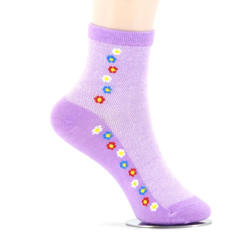 5 Pairs of Socks for Women In Summer Thin Mesh Breathable Sweat Absorbing Non Slip Simple Sports Tube