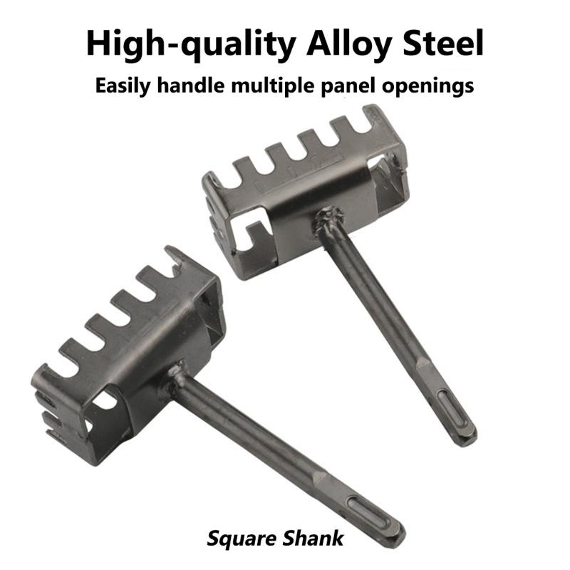 Professional Electrical Box Puncher with Square Shank Square Hole Punching Slotting Tool For Quick Socket Installation