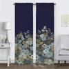 Flower Tulle for Bedroom Modern Living Room Curtains 2 Pieces Partition Halloween Decoration Blackout Curtain Shades Kitchen