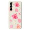 For Samsung Galaxy A17 5G Case Peach Blossoms Shells Pattern Printing Straight Edge TPU Phone Back Cover