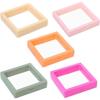 4pcs Multicolor Jewelry Display Box 3D Floating Picture Frame Shadow Box Ring Pendant Holder Protect Jewelry Stone