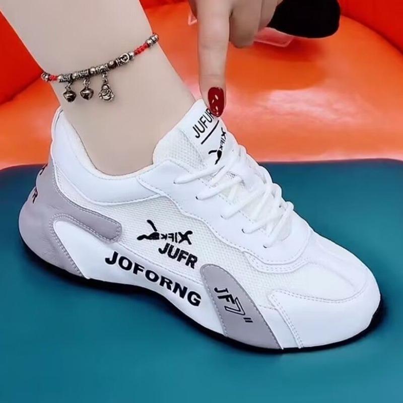 Women's Causal Sneakers Summer New Fashion Breathable Mesh Lace Up Sports Shoes for Women Platform Ladies Walking Shoes