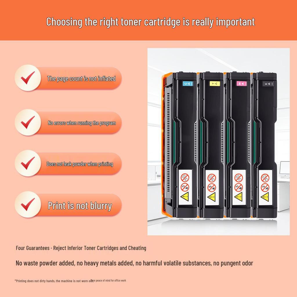 Ricoh Aficio MC250FWB/PC300W Compatible Color Toner Cartridge for Laser Printer