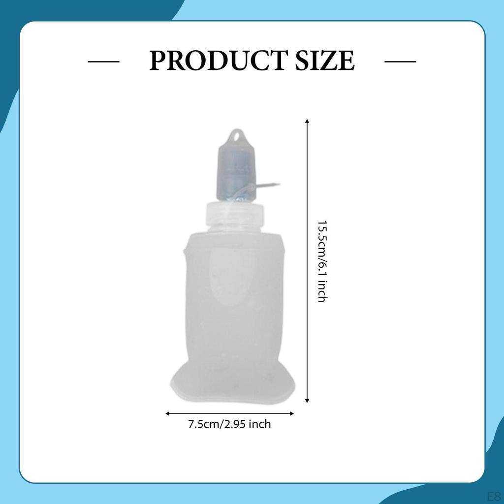 Soft Foldable TPU Water Bottle for Running Backpacking Hiking Gym Outdoor Activities