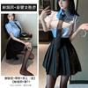 Pleated Skirt Cosplay Sexy Adult Products Career Sex Blue Policewoman Suit Seduction