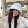 Winter Women's Hat Korean Version Autumn and Winter Warm Pure Color Big Head Circumference Fisherman Basin Hat