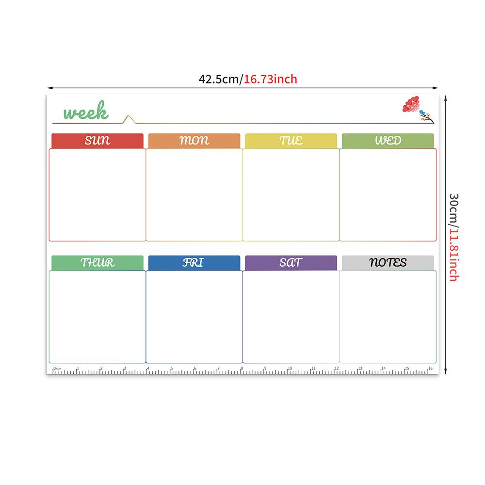 Meiji Thickened Erasable Whiteboard Wall Sticker Single-Sided Soft Magnetic Marking Board Children'S Graffiti Message Whiteboard Sticker