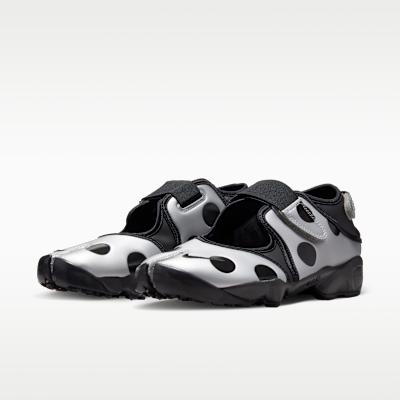 Nike Wmns Air Rift 'Polka Dots Black Metallic Silver'