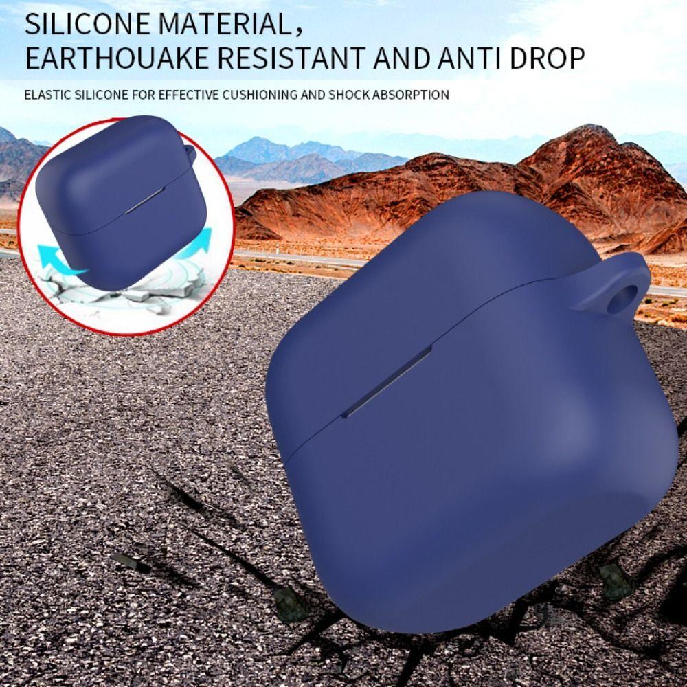 Anti-fall Earphone Cover with Carabiner Charging Box Shell for Anker AeroClip 2
