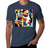 D Geometric TShirt Street Art Print Tee Shirt