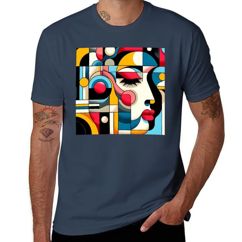 D Geometric TShirt Street Art Print Tee Shirt