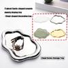 2PCS Artistic Ceramic Trays with Cloud Shape for Modern Home Enhancement and Photo Event Blending Seamlessly Anywhere
