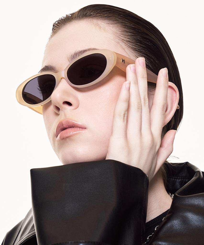 Maeteupeojeu Cy-131 Acetate Sunglass Ivory