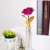 24k Gold Foil Plated Eternal Rose Flower for Romantic Valentine's Day Lover Wedding Mother's Day Gifts