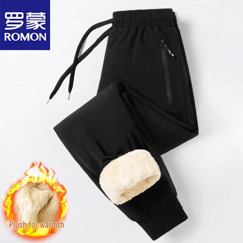 ROMON Men's Fleece Lined Casual Pants