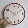 12inch Ultra-Quiet Wooden Wall Clock Nordic Style Simple Home Bedroom Leaf Pocket Watch for Living Room Wooden Wall Clocks