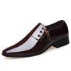 Fashion 2024 New Trending Italian Patent Leather Shoes for Men Business Shoe Lace Up Oxfords Plus Size Male Wedding Party Shoes