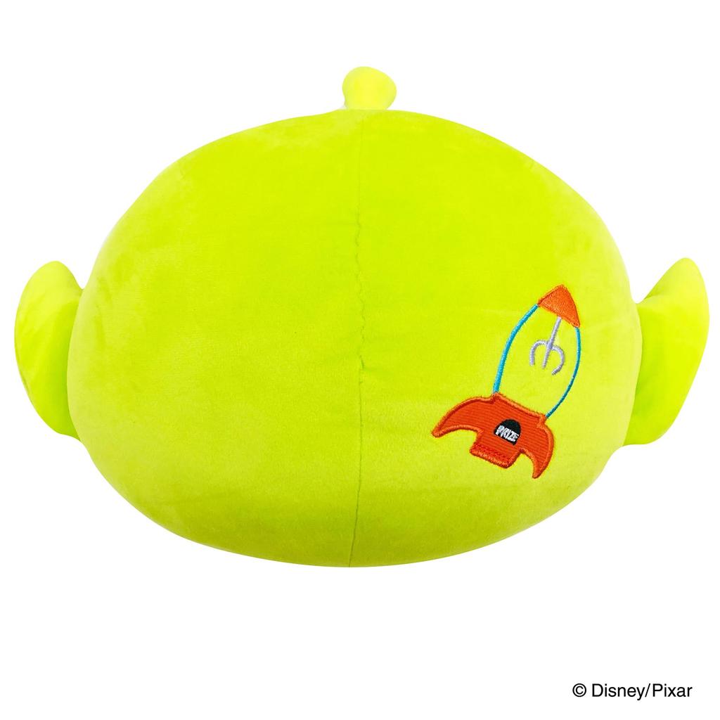 MORIPiLO Hugging Pillow Disney Toy Story Alien (Mochi Koron Cushion) Soft and Fluffy Texture, Gentle On the Skin, Plush Toy, Nap Pillow, Green Man, 34