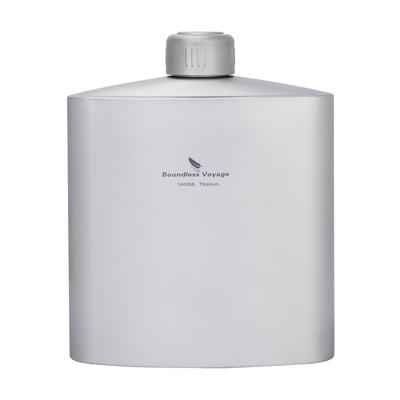 Boundless Voyage Titanium Water Hip Perfect for Solo and Outdoor Includes Storage Ti3008D Bottle, Bottle, Flask, 1400ml, Lightweight, Durable,
