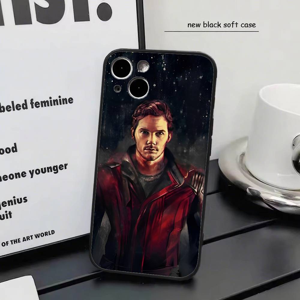 Disney Star Lord For iPhone 17 Air 16 15 14 13 12 11 Pro Black Soft Cover Phone Case