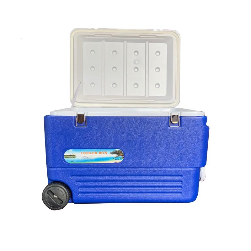 80L Extra Large Insulated Cooler Box with Wheels