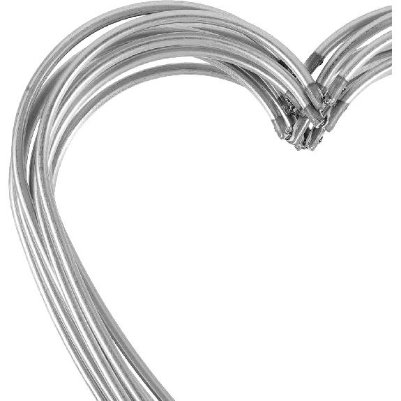 BESPORTBLE Dream Catcher Hoop: Heart Shaped Hoop Metal Rings Hoops Heart Shape Macrame Rings Hoops for DIY Craft Dream Catcher 12cm 10Pcs