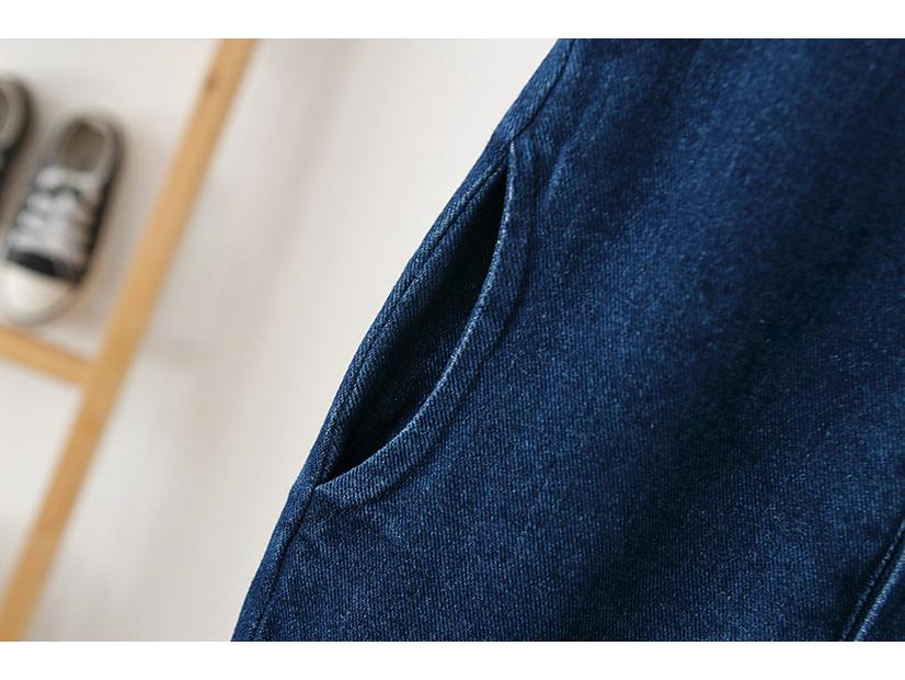 2025 Winter Koreanische Kinder Fleece Denim Latzhose - Stilvoller Jumpsuit für Jungen & Mädchen