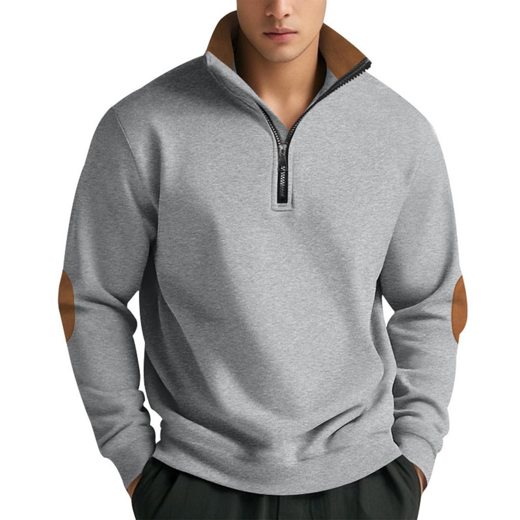 Men's Sweatshirt Loose Solid Color Outdoor Warm Breathable T-Shirt Top