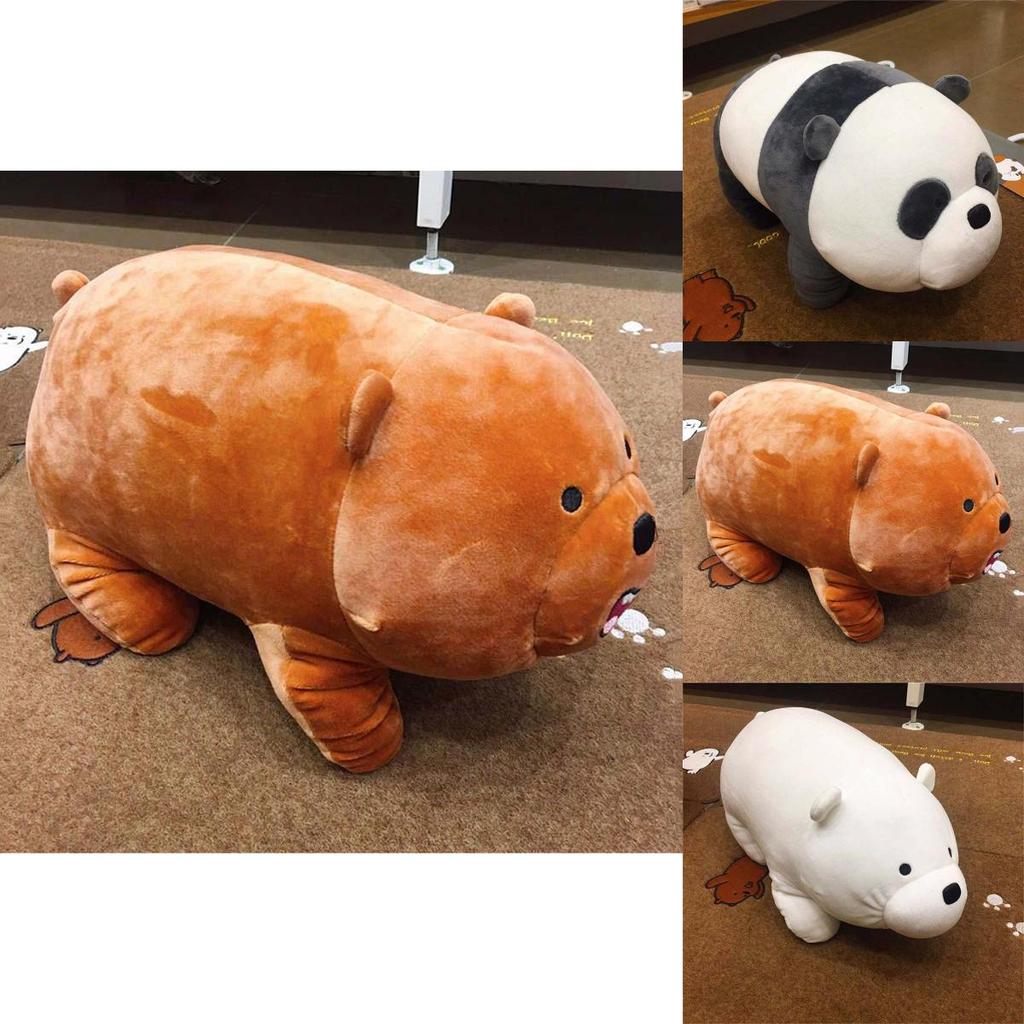 Charming We Bare Bears Ice Bear Plush Toy Super Soft Stuffed Doll For Kids