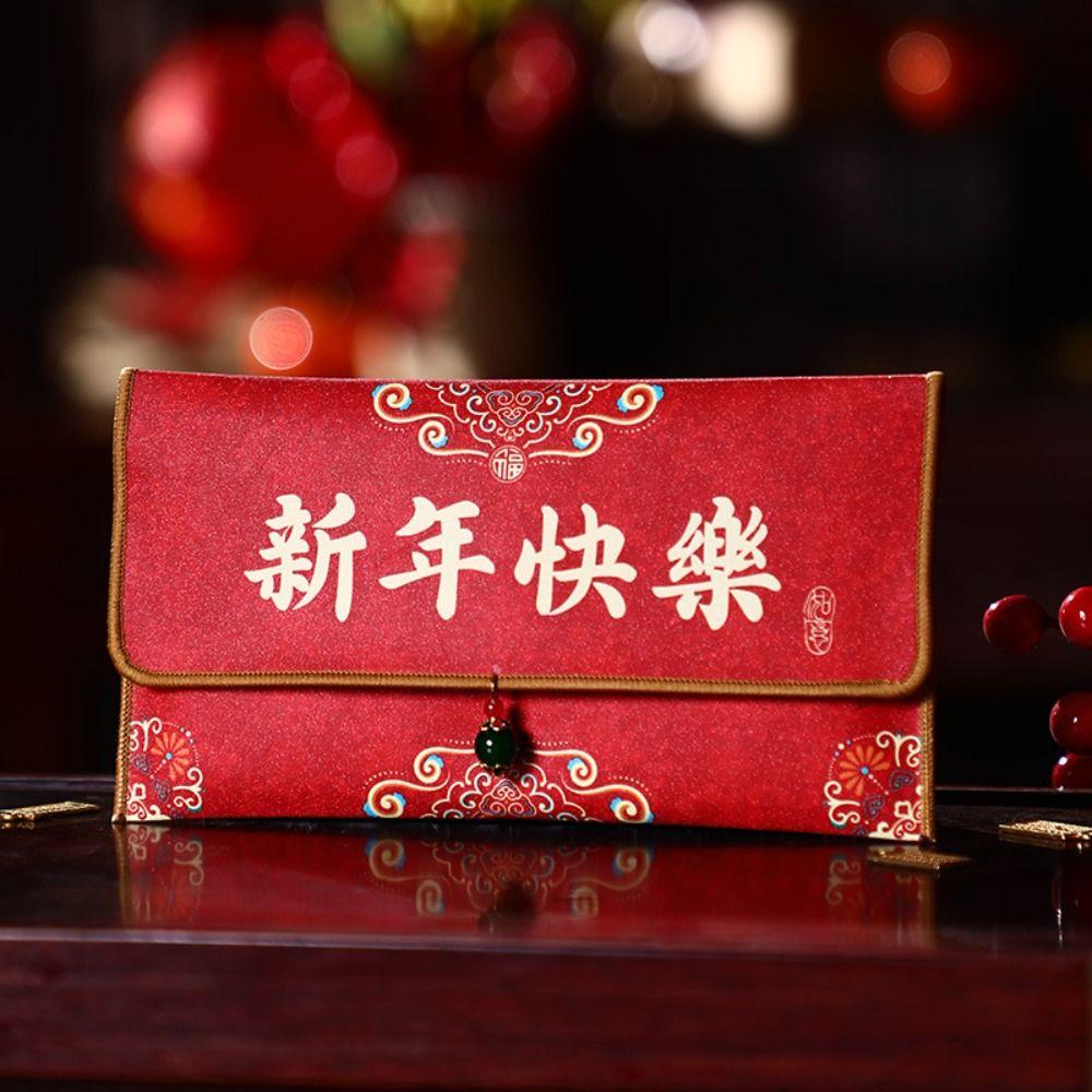Chinese Style Lucky Money Bag Blessing Red Pocket New Year Red Envelopes  Celebration Party