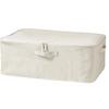 MUJI Soft Box, Large, 59cm (W) X 39cm (D) X 23cm (H), Polyester Linen, Clothing Storage Case, Item