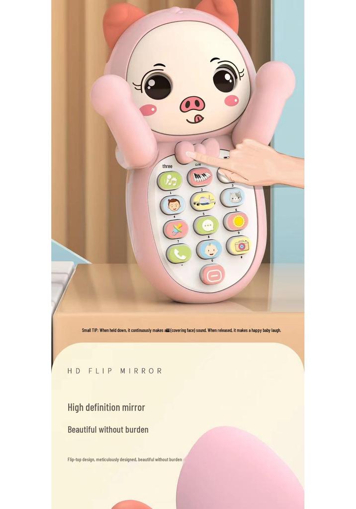 Children's Chewable Educational Toy Phone with Music & Stories