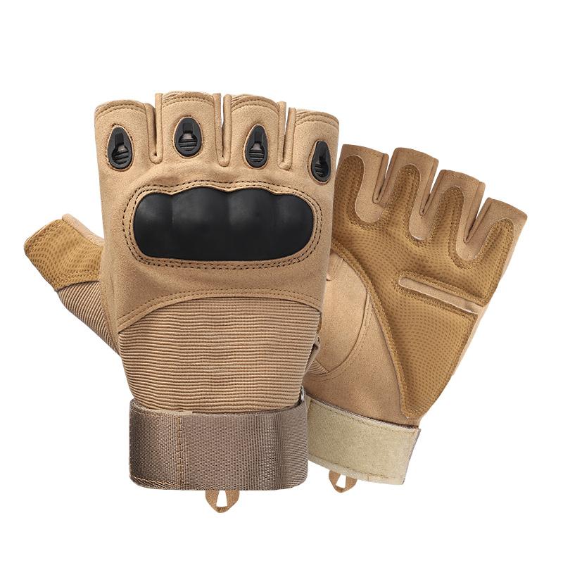 Cheap Hard Knuckle Half Finger Working Protective Shooting Safety Hand Tactical Gloves