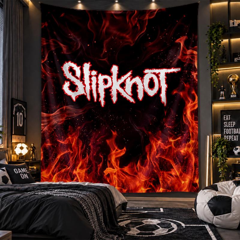 Wall Hanging Tapestry Slipknot Print Cloth for Living Room Bedroom Home Decor