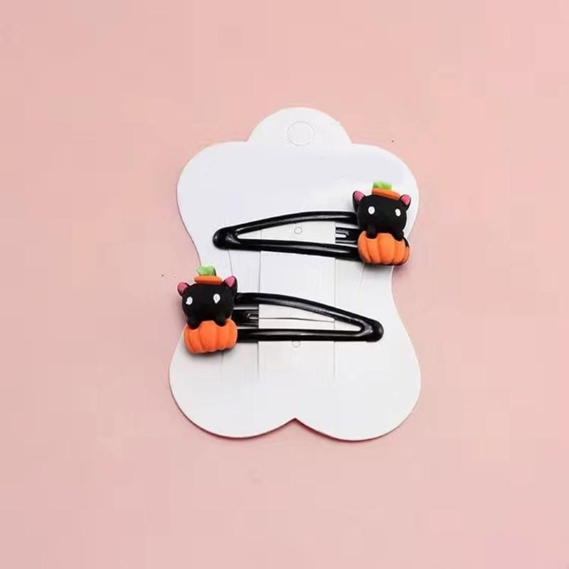 Einzigartige Kürbis-Haarspange für 2000er-Jahre-Mädchen Seitenclip Hexenhut Haarspangen Lustig Lässig Süß Cool Foto-Requisiten