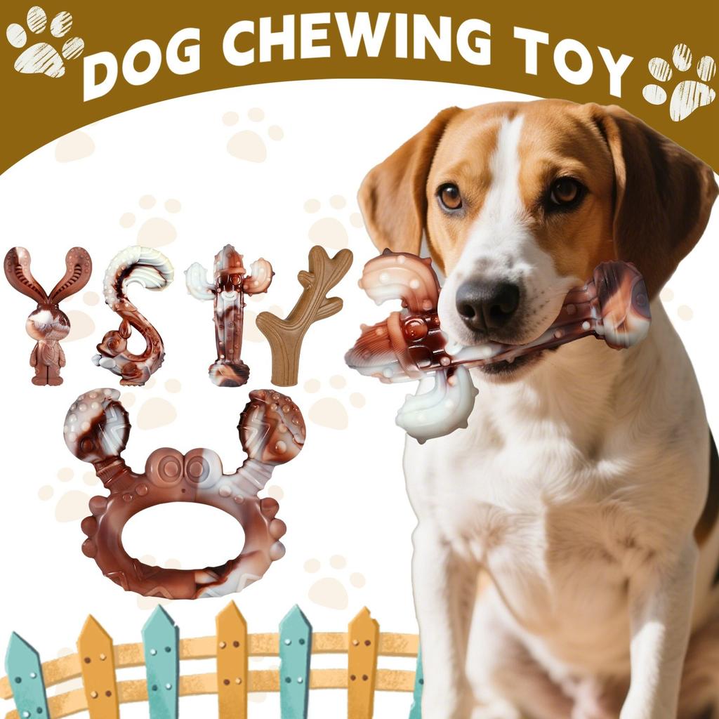 Nezničitelné hračky pro psy pro agresivní kousače, odolné žvýkací hračky pro velké a střední psy, interaktivní žvýkací hračky pro psy, které je zabaví