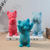 Big Cute Cat Candle Silicone Mold 3D Aromatherapy Gypsum Crafts Diy Baking Chocolate Ice Block Making Mold